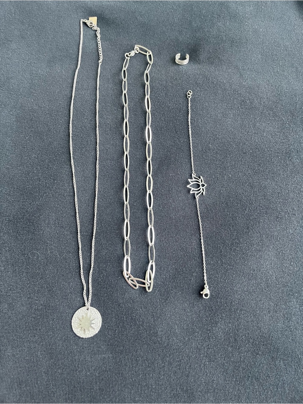 ZAG Bijoux Stainless Steel Jewelry Bundle – Necklaces, Bracelet & Ear Cuff